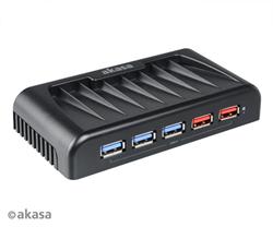 AKASA AK-HB-11BK 7-portový externí USB 3.0 HUB,