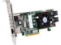 ARECA 8-port (SFF-8643) 12Gb/s SAS RAID, 2GB DDR3, PCIe x8 Card, LP (z opravy)