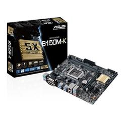 ASUS B150M-K soc.1151 B150 DDR4 mATX 1xPCIe USB3 GL iG D-Sub DVI