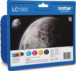 Brother LC-1000 VALBP, cartridge (multipack černá + 3 barvy)
