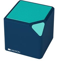 CANYON bezdrátový reproduktor, Bluetooth V4.2+EDR stereo speaker, 3.5mm Aux, micro-USB port, 300mA baterie, modrý