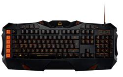 CANYON herní klávesnice FOBOS, drátová, multimediální se světelnými efekty, makro tlačítka G1-G5, 118 kláves, CZ layout