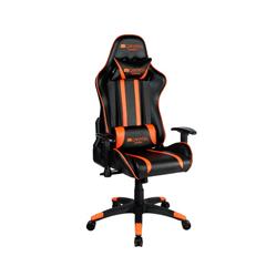CANYON herní židle Fobos, PU kůže, kovový rám, 90-165 °, 2D opěrka, plynový zdvih třídy 4, černo-oranžová