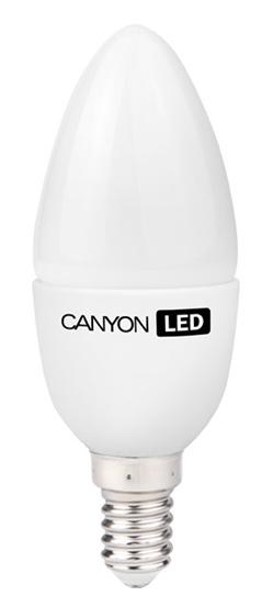 Canyon LED COB žárovka, E14, svíčka, mléčná 3.3W