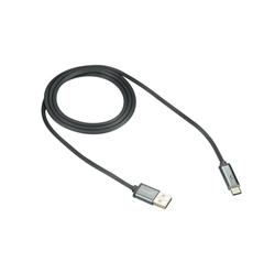 CANYON Nabíjecí kabel USB-C / USB 2.0, LED indikátor, 9V/2A, průměr 3,8mm, PVC, 1m, tmavě-šedá