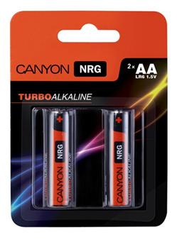 CANYON NRG Alkalické baterie AA, 2 kusy