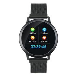 CANYON smart hodinky, 1,22" barevný display, IP68, režim multisport, ovládání fotoaparátu, iOS a android, 2 pásky, černá
