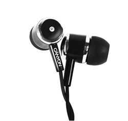 Canyon Stereo earphones with microphone, Black