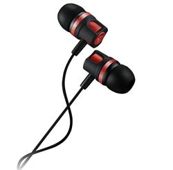 CANYON stereo sluchátka SEP-3, špunty do uší, černo červená