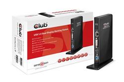 Club3D Dual Display Docking Station ( 2x USB 3.0 / 4x USB 2.0 / HDMI / DVI / RJ45 Ethernet / Audio )