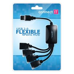 CONNECT IT 4-portový USB hub - Flexible