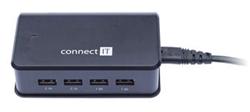 CONNECT IT 4x USB nabíječka 6,2 A (2x 2,1 A + 2x 1 A)
