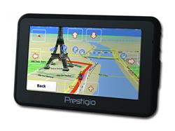 Nový model navigace PRESTIGIO GeoVision 4120 s předinstalovanými mapami střední a východní Evropy Mireo (procesor Centrality Atlas IV 533MHz, 64 Channels, Display 4.3