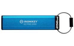 Kingston flash disk 256GB IronKey Keypad 200, FIPS 140-3 Lvl 3 (Pending) AES-256 Encrypted