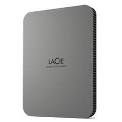 LaCie HDD Externí Mobile Drive 2.5" 2TB - USB 3.1 Type C, Stříbrná