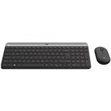 Logitech Slim Wireless Keyboard and Mouse Combo MK470 - GRAPHITE - UK - INTNL