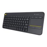 Logitech Wireless Touch Keyboard K400 Plus - INTNL - UK layout - Black