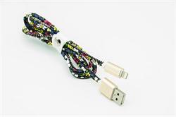 MIZOO USB/lightning kabel X28-08i, obyčejná květin
