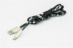 MIZOO USB/micro USB kabel X28-21, Dark tatoo