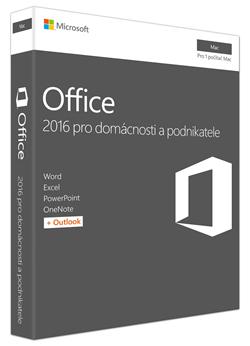 MS FPP Office 2016 pro Mac pro domácnosti a podnikatele 1pk CZ P2 - bez média