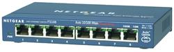 Netgear FS108-300PES 8 x 10/100 auto speed-sensing UTP ports ProSafe switch, external power supply