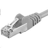 PremiumCord Patch kabel Cat5E S-FTP, AWG 26/7, délka 30m, šedá