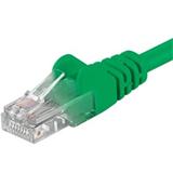 PremiumCord Patch kabel Cat5E UTP, délka 0.25m, zelená