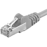 PremiumCord Patch kabel Cat6 FTP, délka 3m, šedá
