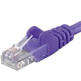 PremiumCord Patch kabel Cat6 UTP, délka 0.5m, fialová