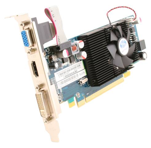 Sapphire HD4650 HM PCIe 512MB DDR2 600/500MHz DVI/VGA/HDMI SnglSlot-fan