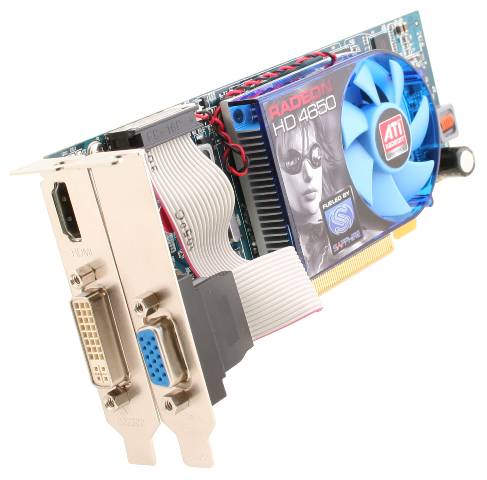 Sapphire HD4650 PCIe 1GB DDR2 600/400MHz DVI/HDMI Low Profile SnglSlot-fan