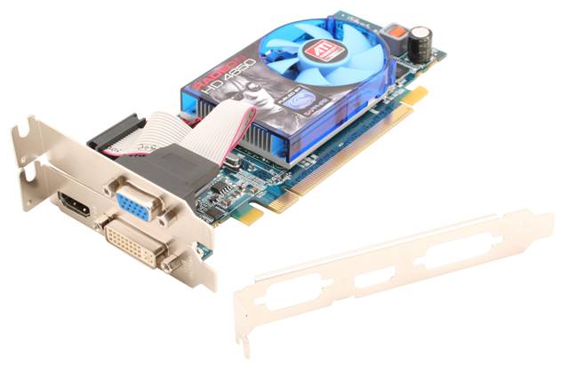 Sapphire HD4650 PCIe 1GB DDR2 600/400MHz DVI/HDMI Low Profile SnglSlot-fan