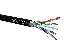 Solarix instalační kabel CAT6 FTP PE Fca venkovní 500m/cívka SXKD-6-FTP-PE