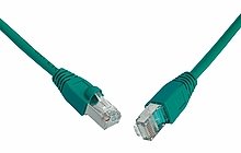 Solarix patch kabel CAT5E SFTP PVC 0,5m zelený snag-proof C5E-315GR-0,5MB