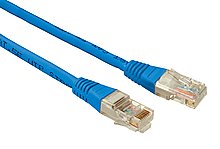 Solarix patch kabel CAT5E UTP PVC 1m modrý non-snag-proof C5E-155BU-1MB