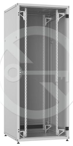Solarix rozvaděč LC-50 42U, 800x800 RAL 7035, skleněné dveře