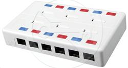 Solarix víceportový box CAT5E UTP 12 x RJ45 bílý SX12-5E-UTP-WH