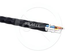 Solarix zafukovací kabel MICRO 24vl 9/125 HDPE Fca černý SXKO-MICRO-24-OS-HDPE