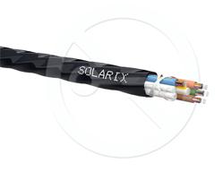Solarix zafukovací kabel MICRO 48vl 9/125 HDPE Fca černý SXKO-MICRO-48-OS-HDPE