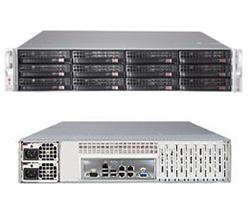 SUPERMICRO 2U SuperStorage Server 2xLGA 2011, 16xDIMM DDR3 reg.,12x HS 3,5" SAS2/SATA3,LSI 2308, 2x920W,IPMI