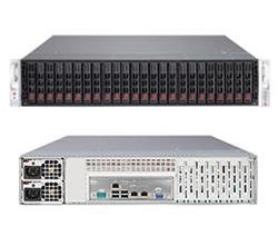 SUPERMICRO 2U SuperStorage Server 2xLGA 2011, 16xDIMM DDR3 reg.,24x HS 2,5" SAS2/SATA3,LSI 2208 (24xport), 2x920W,IPMI