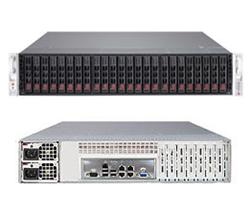 SUPERMICRO 2U SuperStorage Server 2xLGA 2011, 16xDIMM DDR3 reg.,24x HS 2,5" SAS2/SATA3,LSI 2308, 4xLAN, 2x920W,IPMI