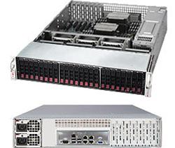 SUPERMICRO 2U SuperStorage Server 2xLGA 2011, 24xDIMM DDR3 reg.,24x HS 2,5" SAS2/SATA3,LSI 2108, 4xLAN, 2x920W,IPMI