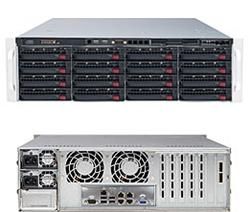 SUPERMICRO 3U SuperStorage server RAID 6Gb/s SAS/SATA 16xHS HDD, HW RAID LSI 2108, 2x920W,IPMI