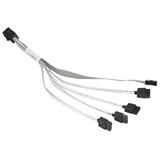 SUPERMICRO Internal MiniSAS HD (SFF-8643) to 4x SATA 20/20/20/20cm Cable with sideband