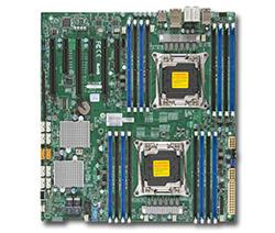 SUPERMICRO MB 2xLGA2011-3, iC612 16x DDR4 ECC,10xSATA3/8x SAS3 sw LSI 3008(PCI-E 3.0/3,2(x16,x8)PCI-E 2.0/1(x4),Audio,2x