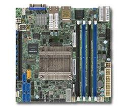 SUPERMICRO mini-ITX MB Xeon D-1537 (8-core), 4x DDR4 ECC RDIMM,6xSATA3.0, 1x PCI-E 3.0 x16, 2x10GbE SFP+,2x1GbE,IPMI