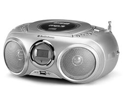 TOPCOM AudioSonic CD-571 přenosné rádio s CD, FM rádio, CD s MP3, USB, výkon 2x3 watty
