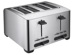 Tristar BR-2140 Topinkovač / toaster nerezový 4 sloty, 7 stupňů propečenosti, 6 LED světel . 1260-1500 W