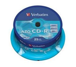 Verbatim - CD-R 700MB 52x Crystal 25ks v cake obale